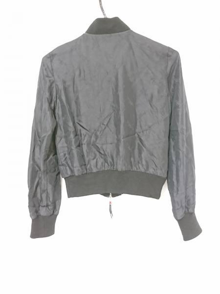 ルイヴィトン LOUIS VUITTON ブルゾン サイズ34 S 黒 レディース ジップアップ/春・秋物/シルク 美品 ジャケット