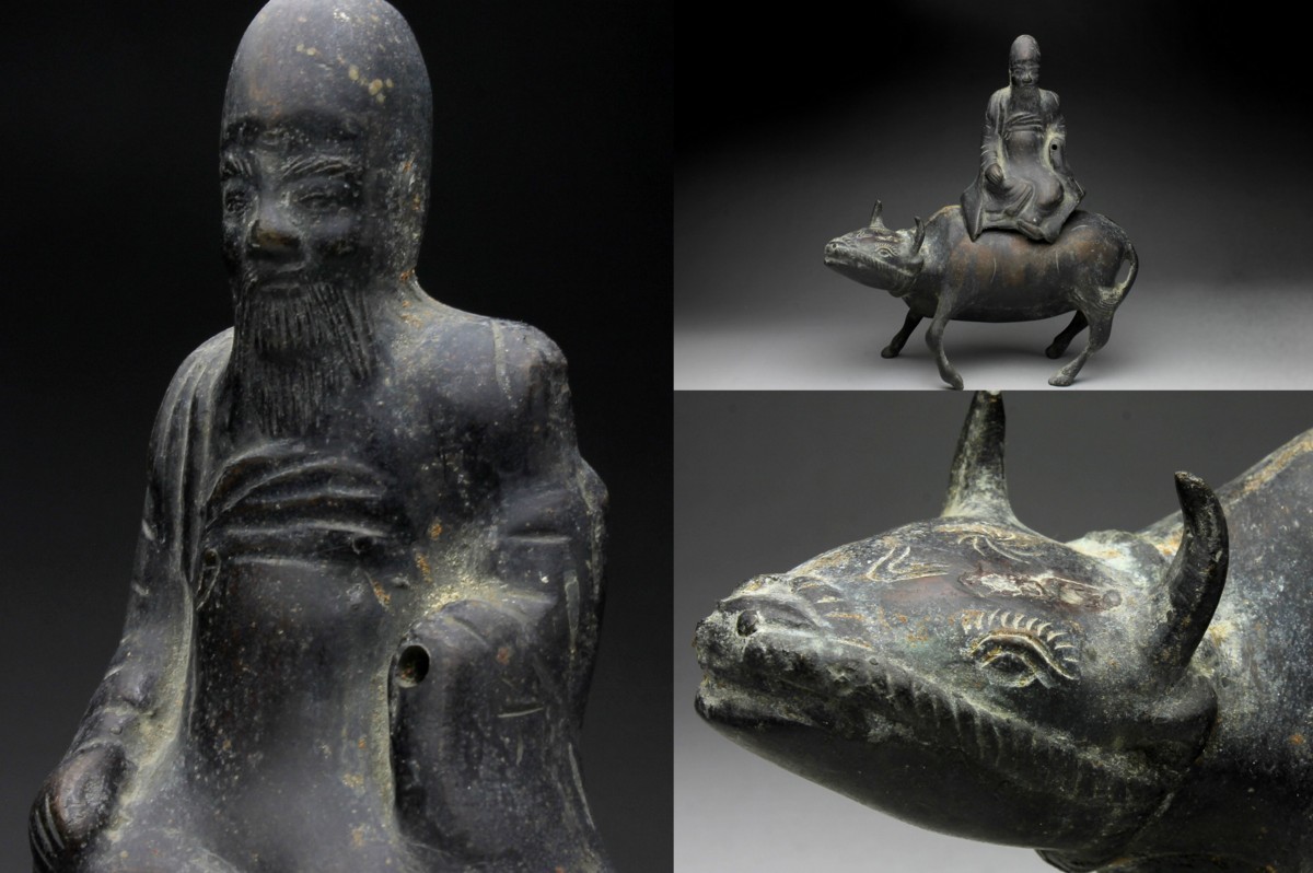 香炉 中国美術 唐物 中国古玩 古銅 銅製 時代古銅製馬唐子乗香炉