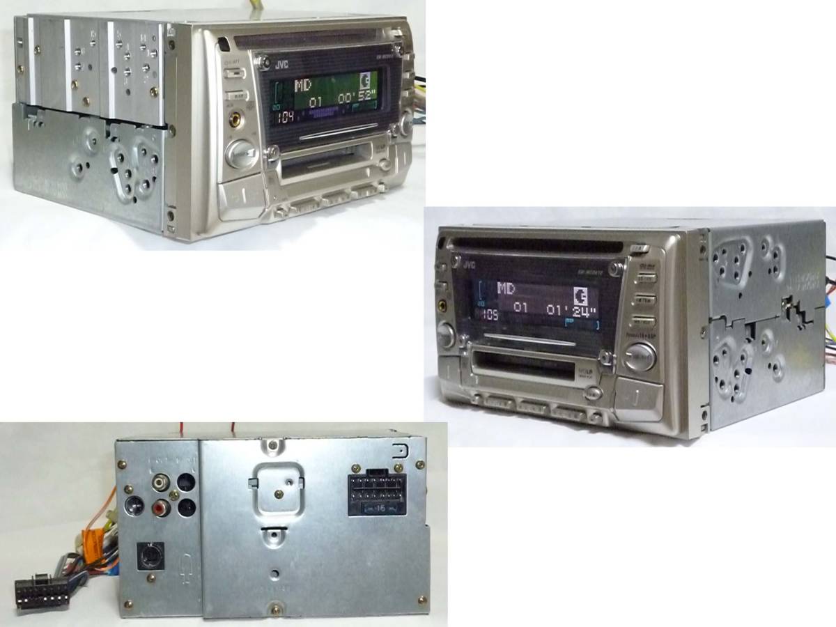 ★完動品 保障付★ JVC KW-MCD410 ★前面AUX/CD-R・MDLP対応★