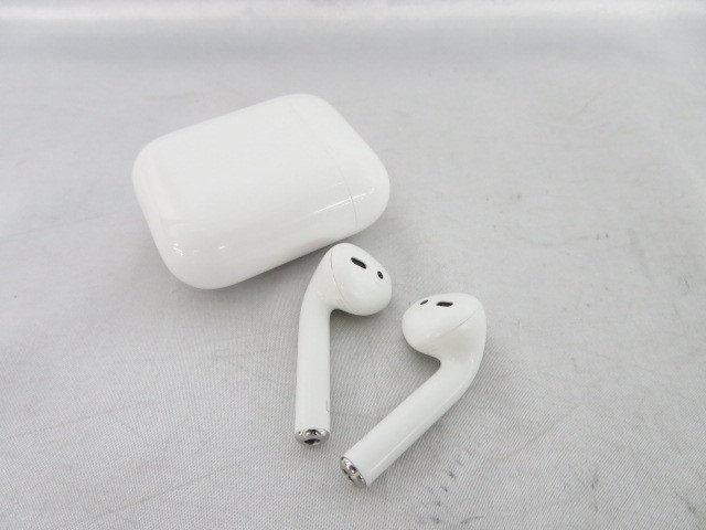 【中古】Apple AirPods エアポッズ Bluetooth接続ワイヤレスイヤフォン MMEF2J/A 10402110