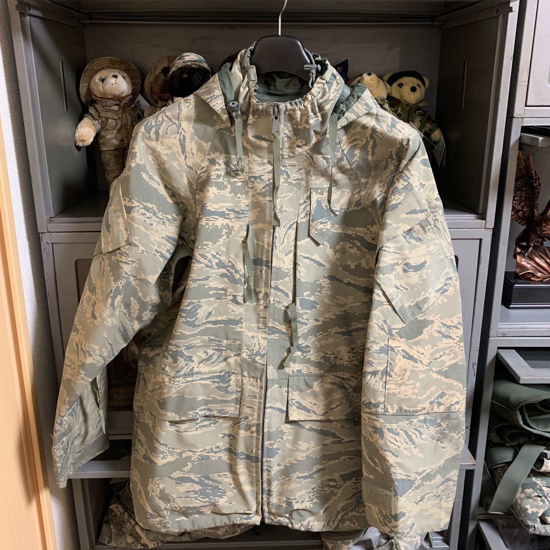 米軍 実物 ABU デジタル タイガーストライプ ゴアテックスパーカー M-R GORE-TEX アウトドア ハイスペック