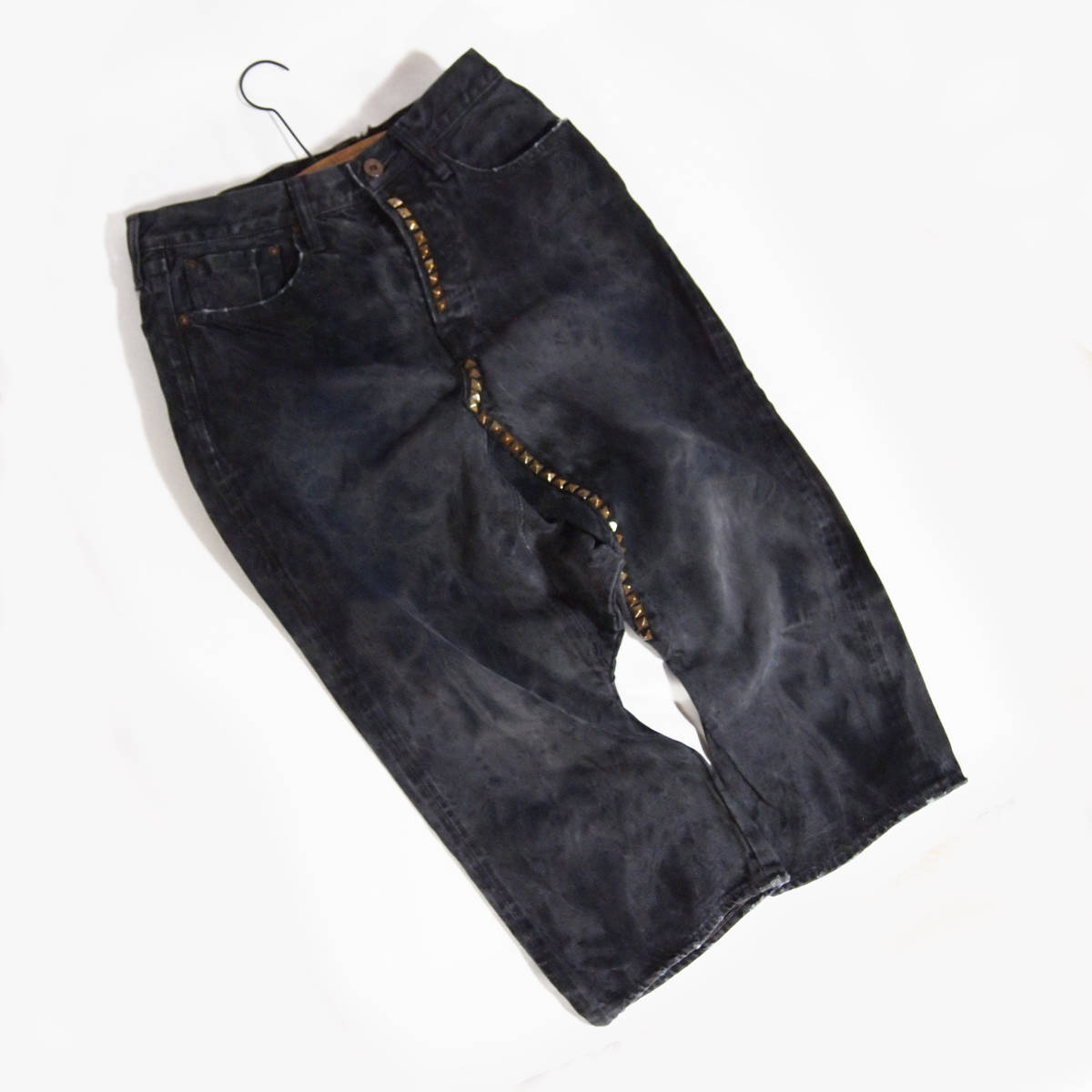USED】KAPITAL （キャピタル）スタッズ サルエルデニムパンツ 