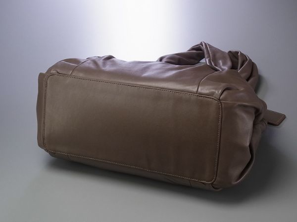 B7831◆コーチ COACH*レザー*パーカー/Parker*サッチェル がま口付き ショルダーバッグ/トートバッグ/セミショルダーバッグ/鞄/モカ*13437