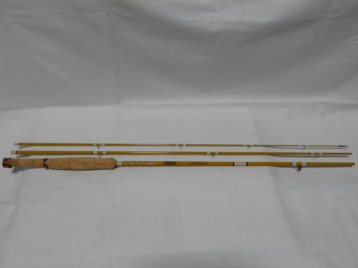 fenwick/フェンウィック　イエローグラス　フライロッド　ティムコ　FF674-3J　 6'7"　#4　専用ロッドケース付　良品