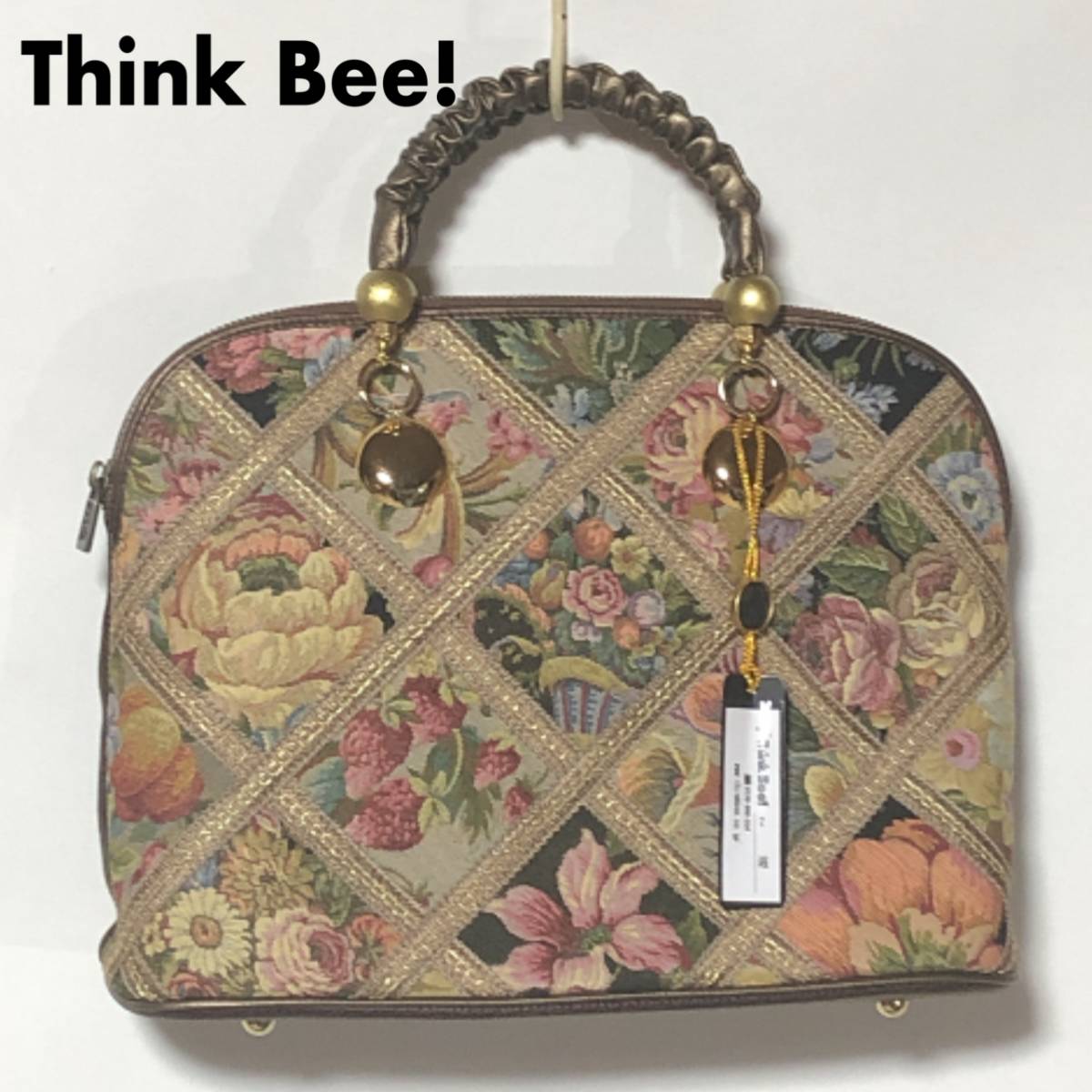 シンクビー！ Think Bee! オペラハウス バッグ 未使用/ゴブラン織り 