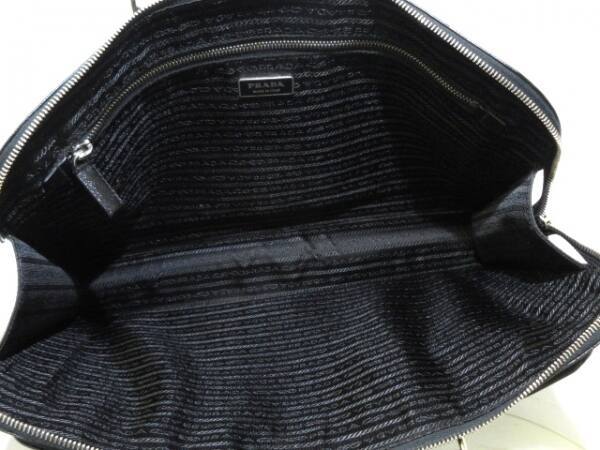 プラダ PRADA ビジネスバッグ VR0023 - レザー 黒 本体ロックなし バッグ ビジネスバッグ プラダ VR0023 メンズ PRADAプラダ『ブリーフケース』VR0023 ブラック