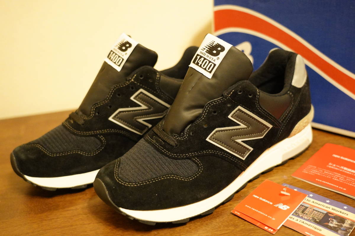 新品未使用 New Balance M1400 BKS 27.5cm USA 黒 ブラック スエード