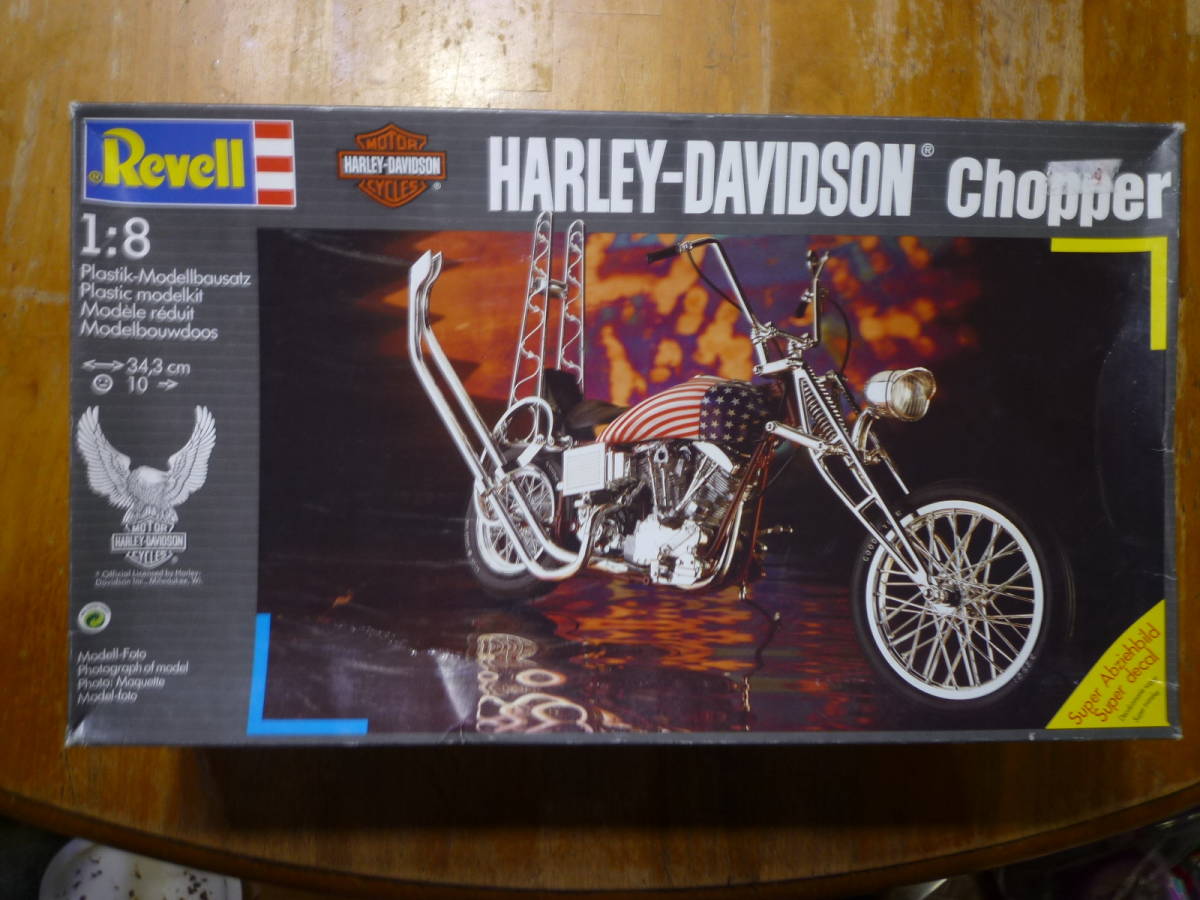 チョッパー バイクプラモデルハーレー Harley-Davidson チョッパー