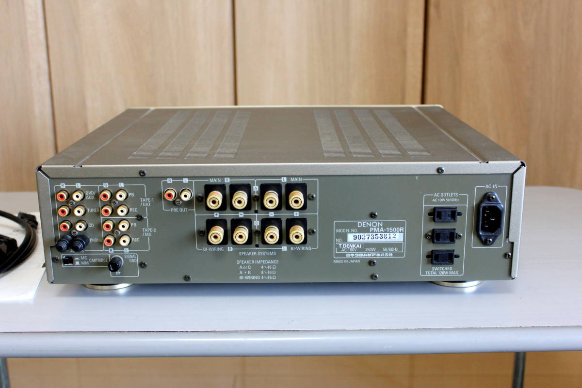 DENON プリメインアンプ デノン PMA-1500R リモコン付き PMA-1500RII