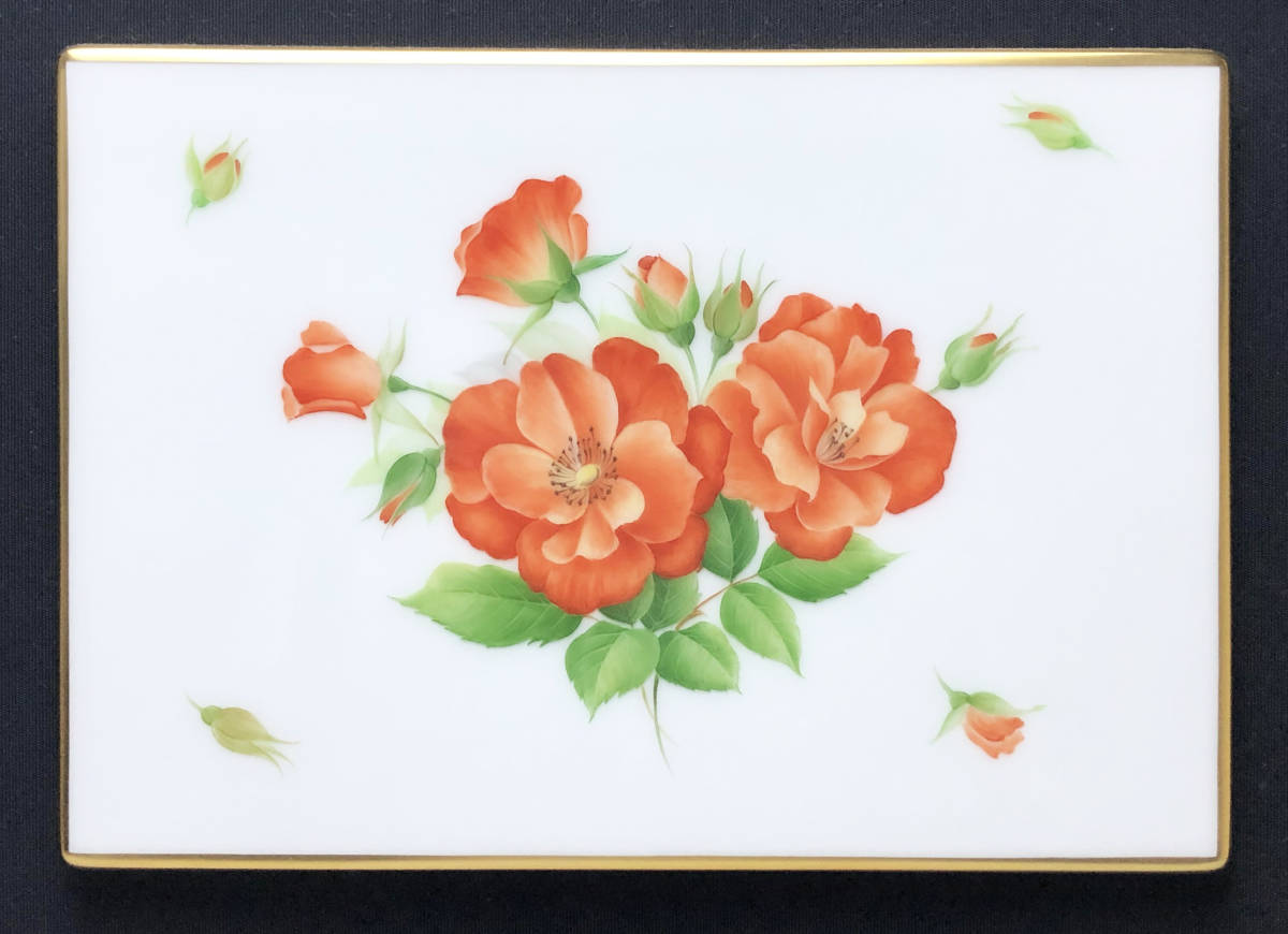 大倉陶園 陶額 プリンセスミチコ 薔薇 陶板 バラ 手描き ハンドペイント Hand Painted 陶板 額装 ローズ 額装 洋画 大倉陶園 売買されたオークション情報 Yahooの商品情報をアーカイブ公開 オークファン Aucfan Com