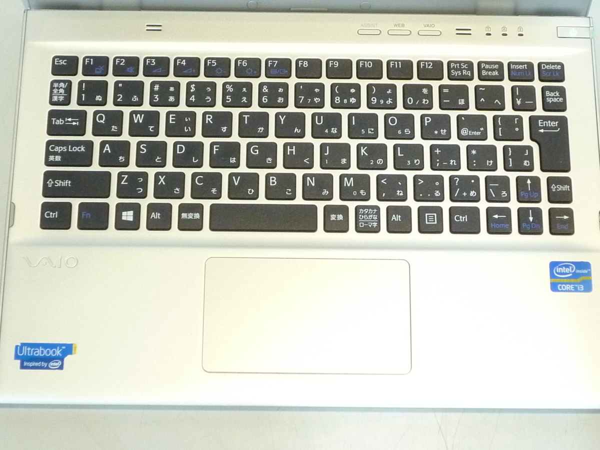 ●[中古]SONY VAIO SVT1112AJ i3-3217U 1.80GHz 4GB 320GB 11.6型ワイド 無線 Windows8 Pro 64bit (8)
