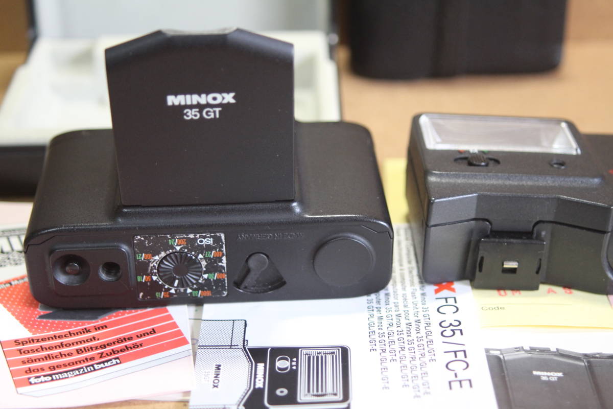 MINOX GT-E ケース・元箱付き 0 MINOX Color-Minotar 化粧箱、純正カメラ皮