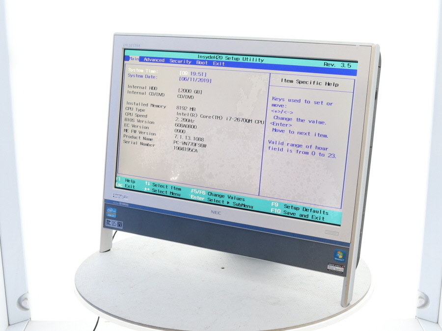 NEC PC-VN770FS6W VALUESTAR VN770/F Core i7 2670QM 2.20GHz 8GB 2.0TB■現状品