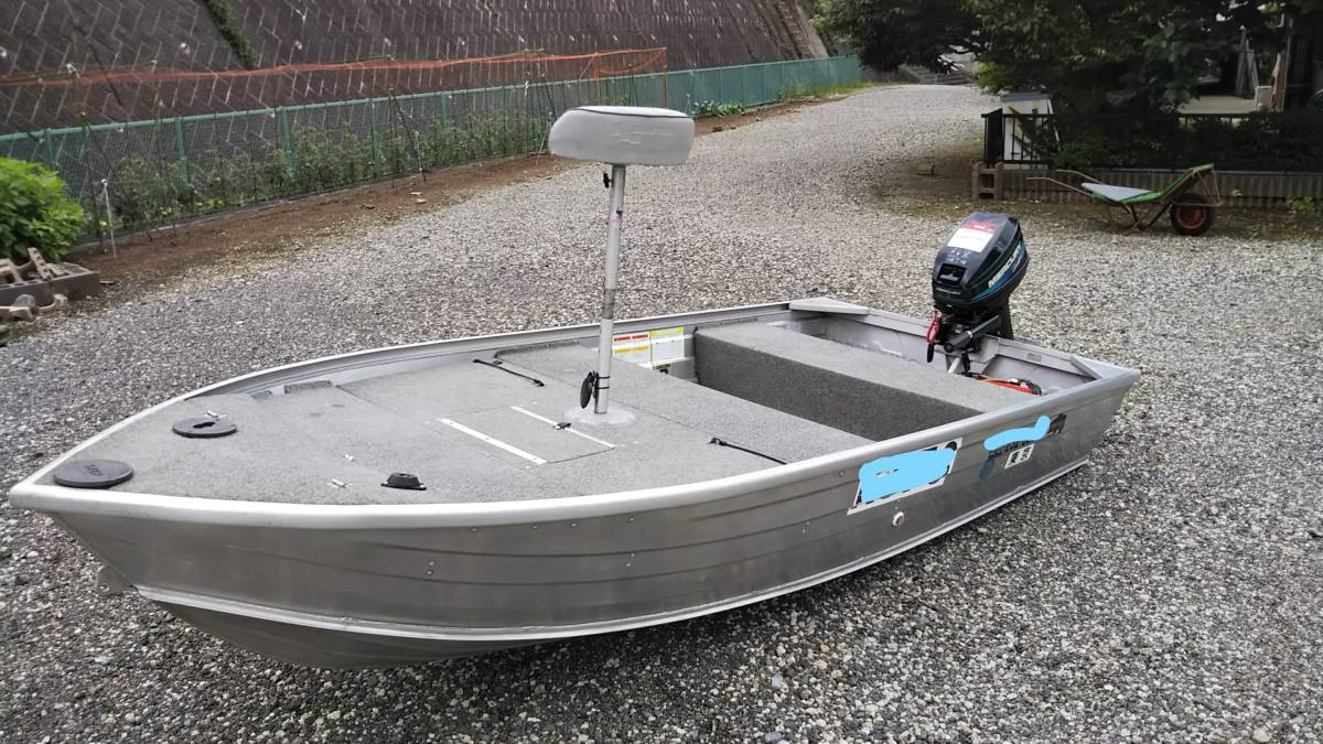 クイントレックスV12 中古アルミボート マーキュリーシープロ15 