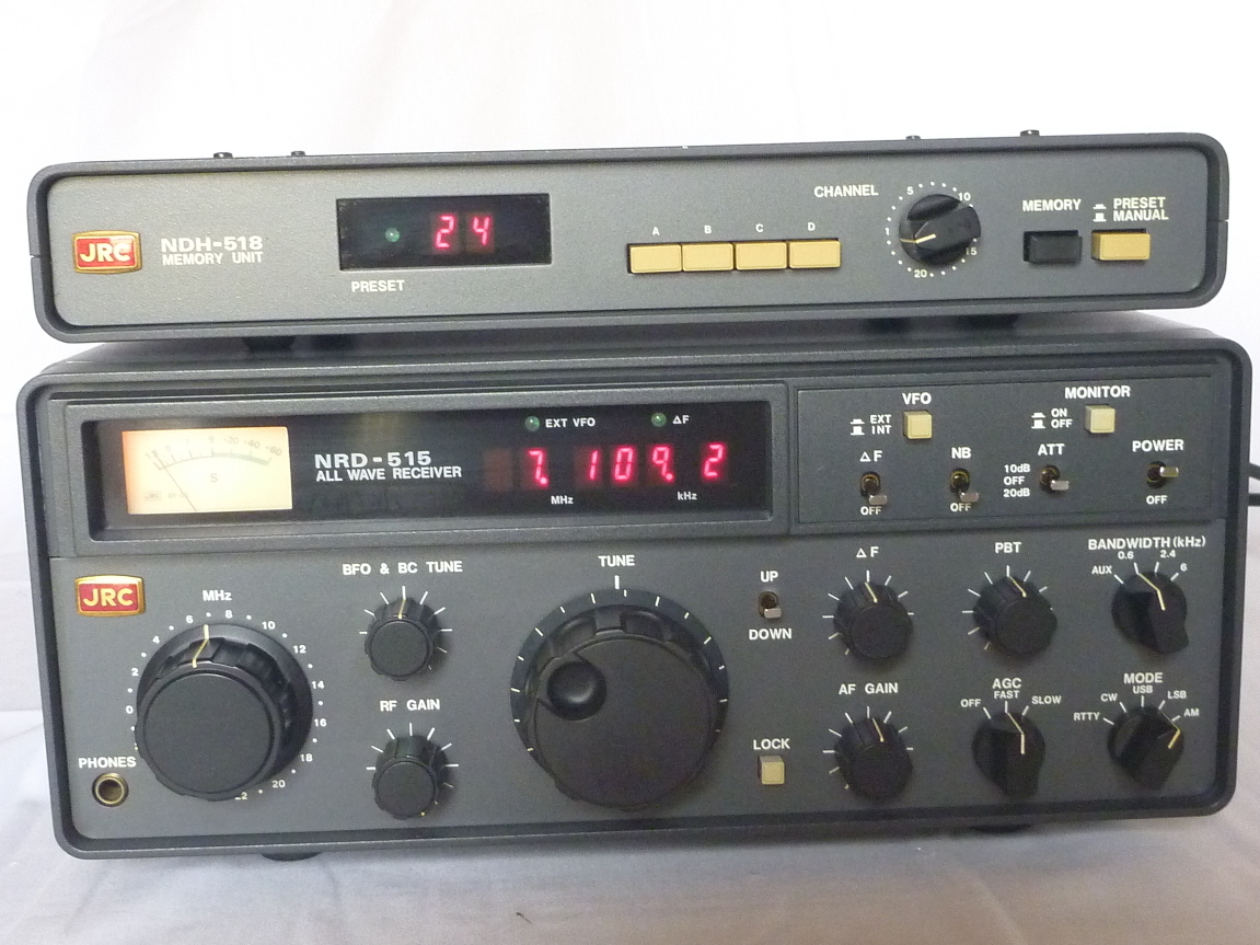 JRC受信機NRD－515＋メモリーユニットNDH－518 JRC