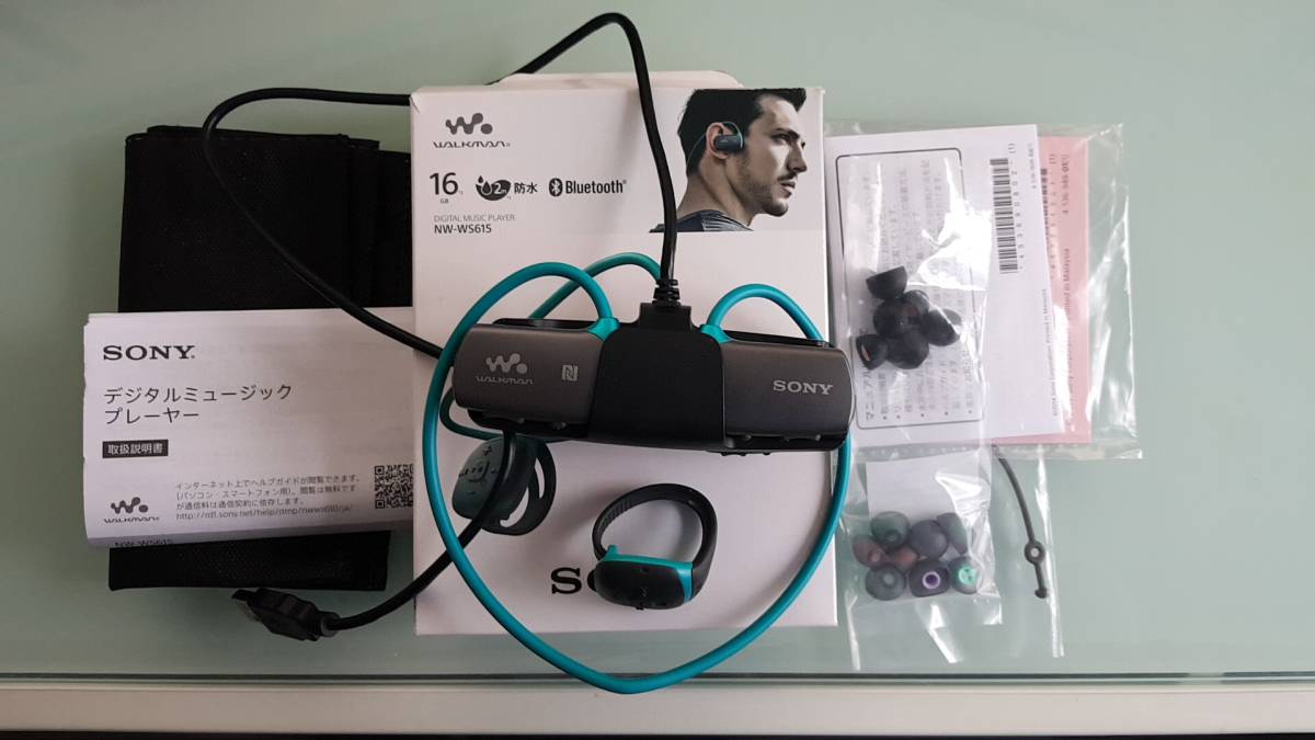SONY NW-WS615 16GB ブラック ソニー ヘッドホン一体型ウォークマン