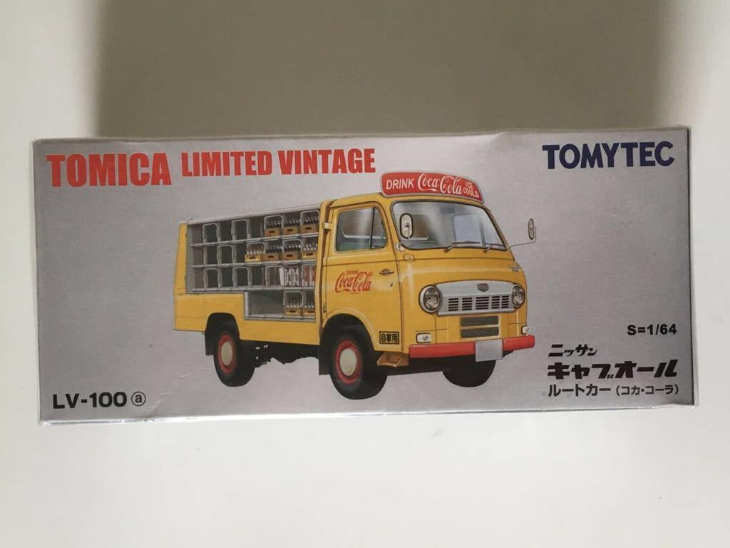 【新品】トミカリミテッドヴィンテージ ニッサン キャブオール ルートカー(コカ・コーラ) LV-100