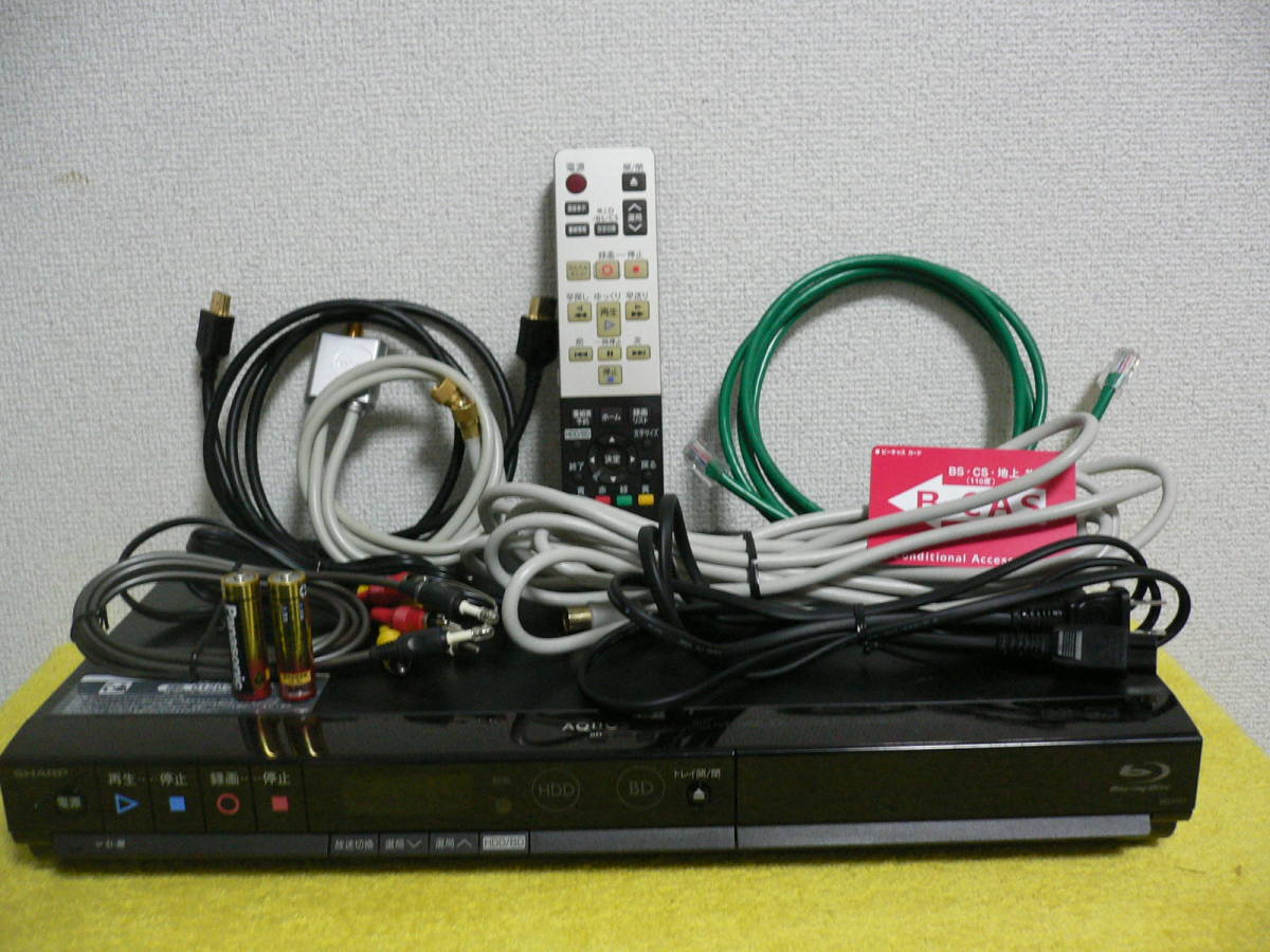 BD-H51 ブルーレイレコーダー - 動作品 高画質 500GB シャープ 
