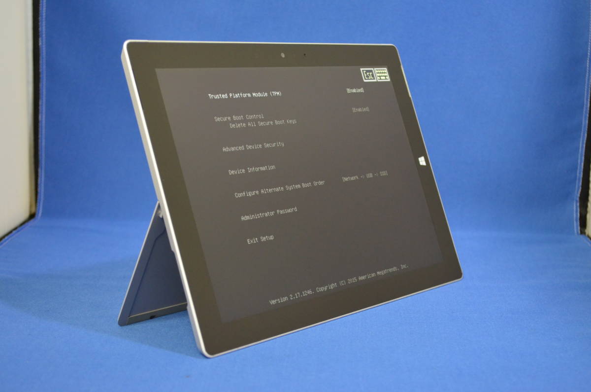 【送料無料/ジャンク/パーツ】 Microsoft Surface 3 Model 1645 Atom x7-Z8700 1.60GHz 通電起動可 フリーズしました