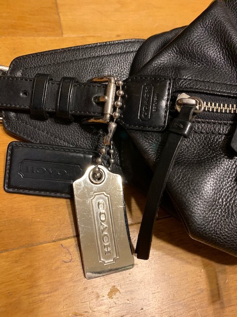 コーチ トンプソン レザー ボディバッグ COACH