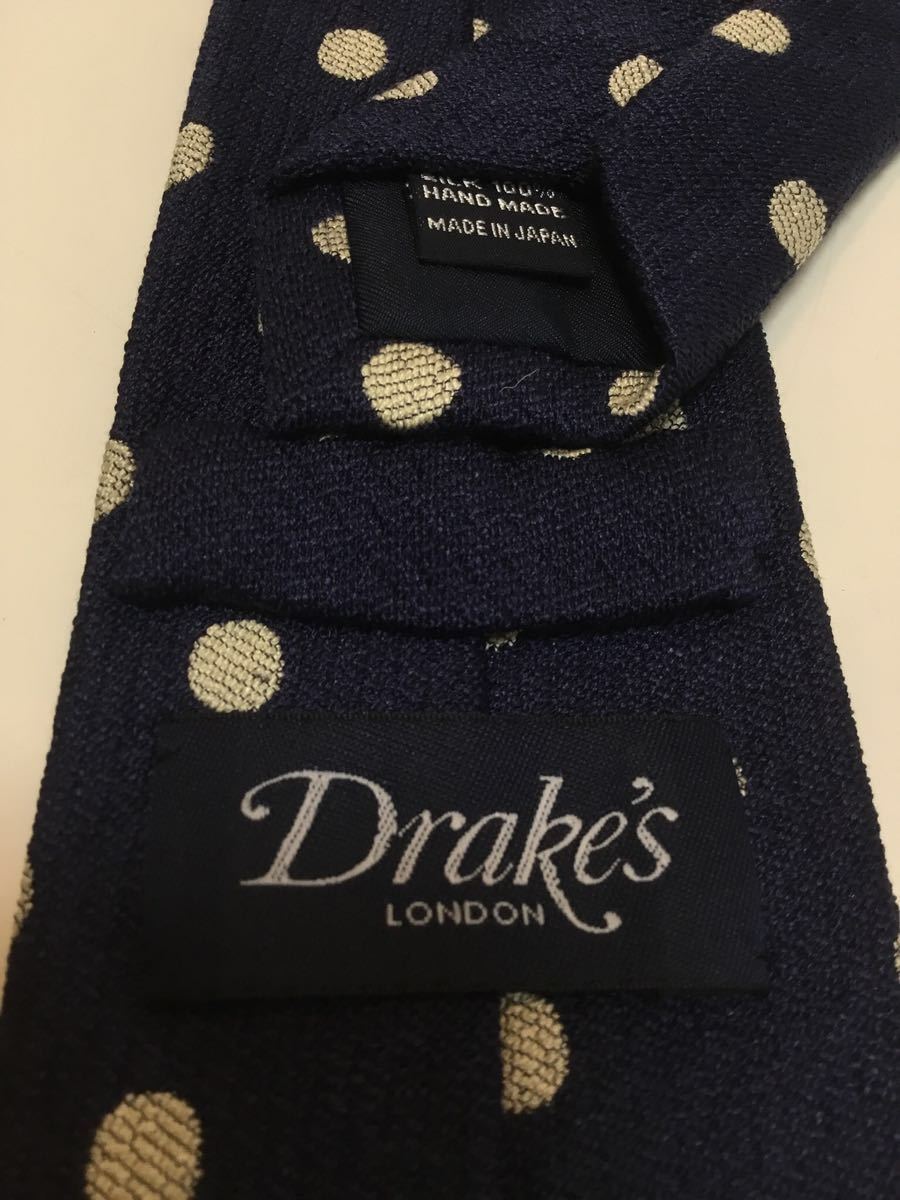 DRAKES ネクタイ ドレイクス ドット シルク 中古ドレイクス 新品未使用