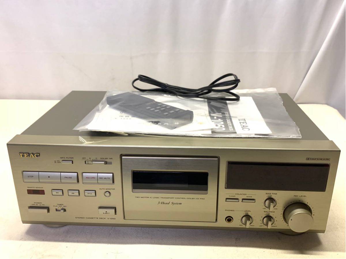 ジャンク扱い 録音再生できました カセットデッキ リモコン、説明書付