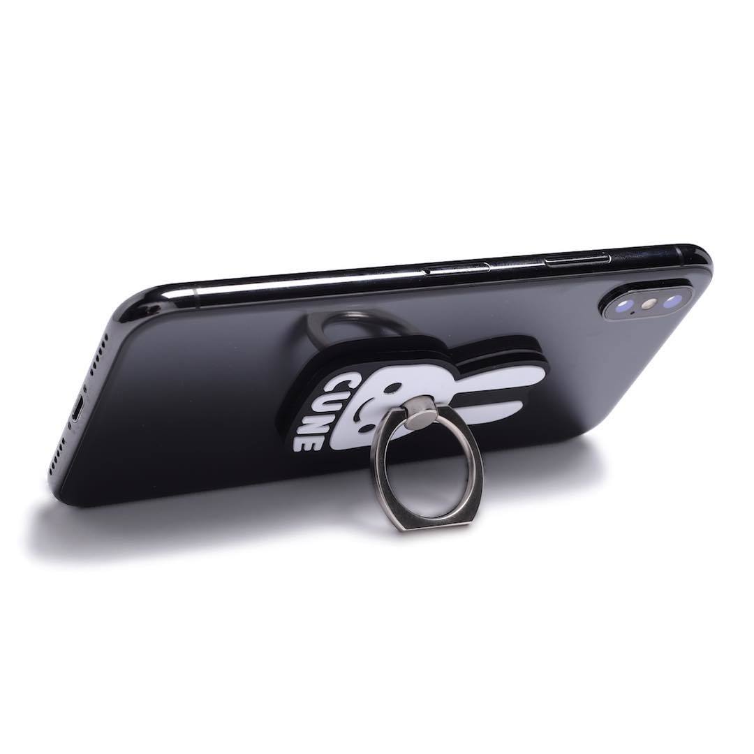 新品★CUNE シリコンスマホリング★キューン ウサギ　赤_2