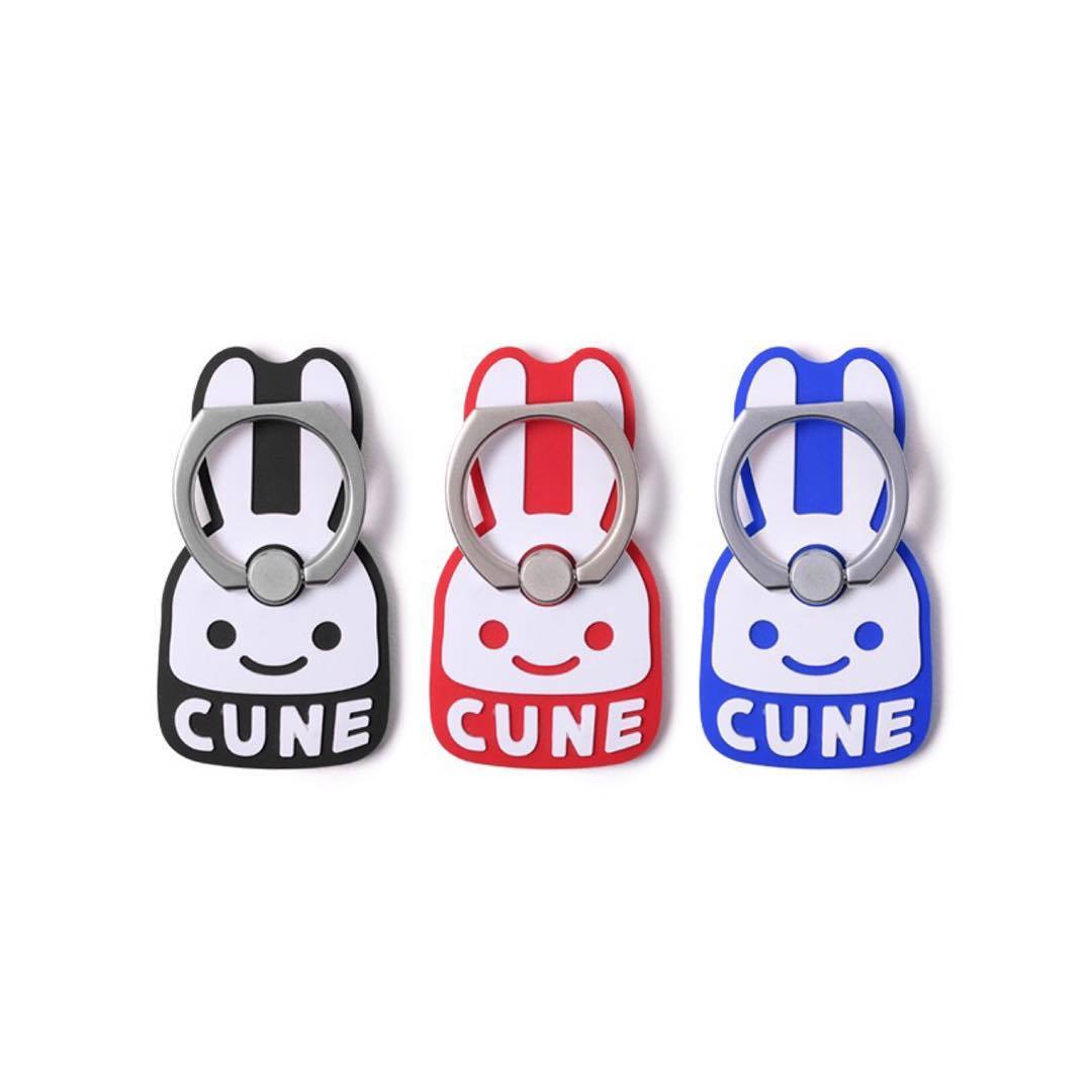新品★CUNE シリコンスマホリング★キューン ウサギ　赤_3