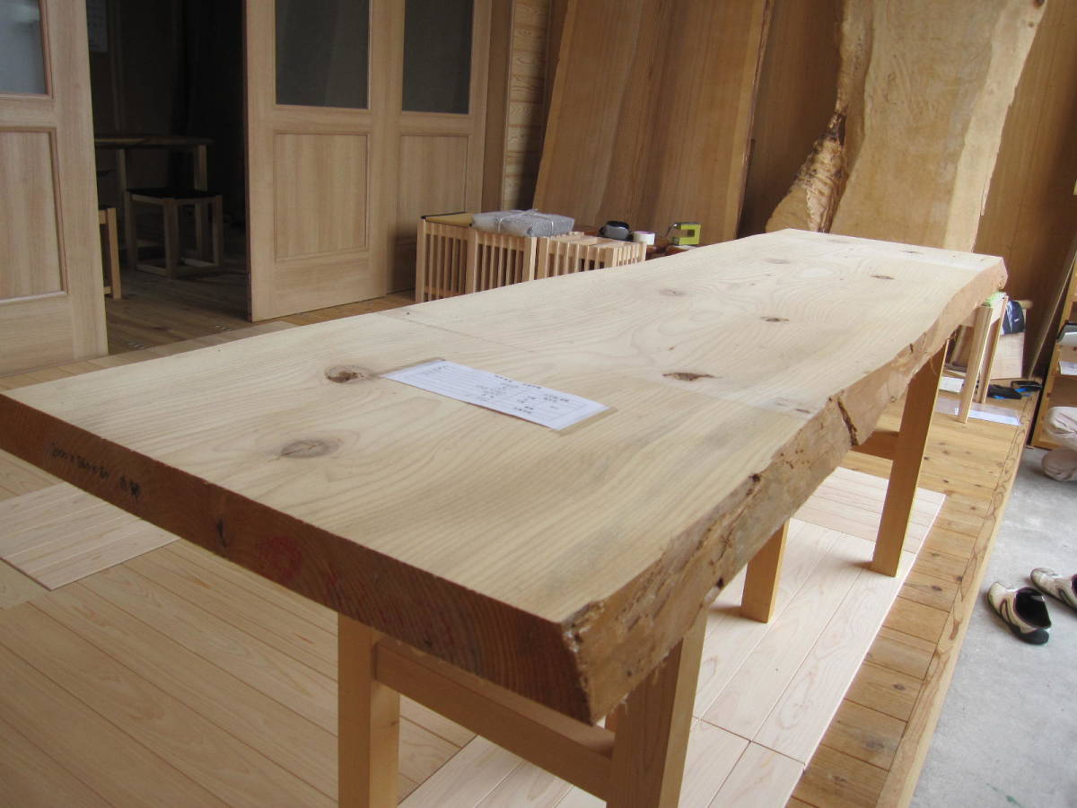 無垢材 杉 一 枚 板 杉3774 一枚板無垢 2220x730-820x50mm 乾燥材
