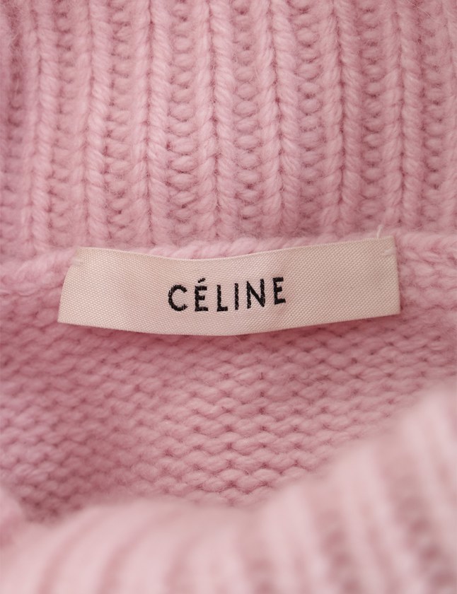 セリーヌ CELINE ニット セーター ピンク XS トップス 長袖