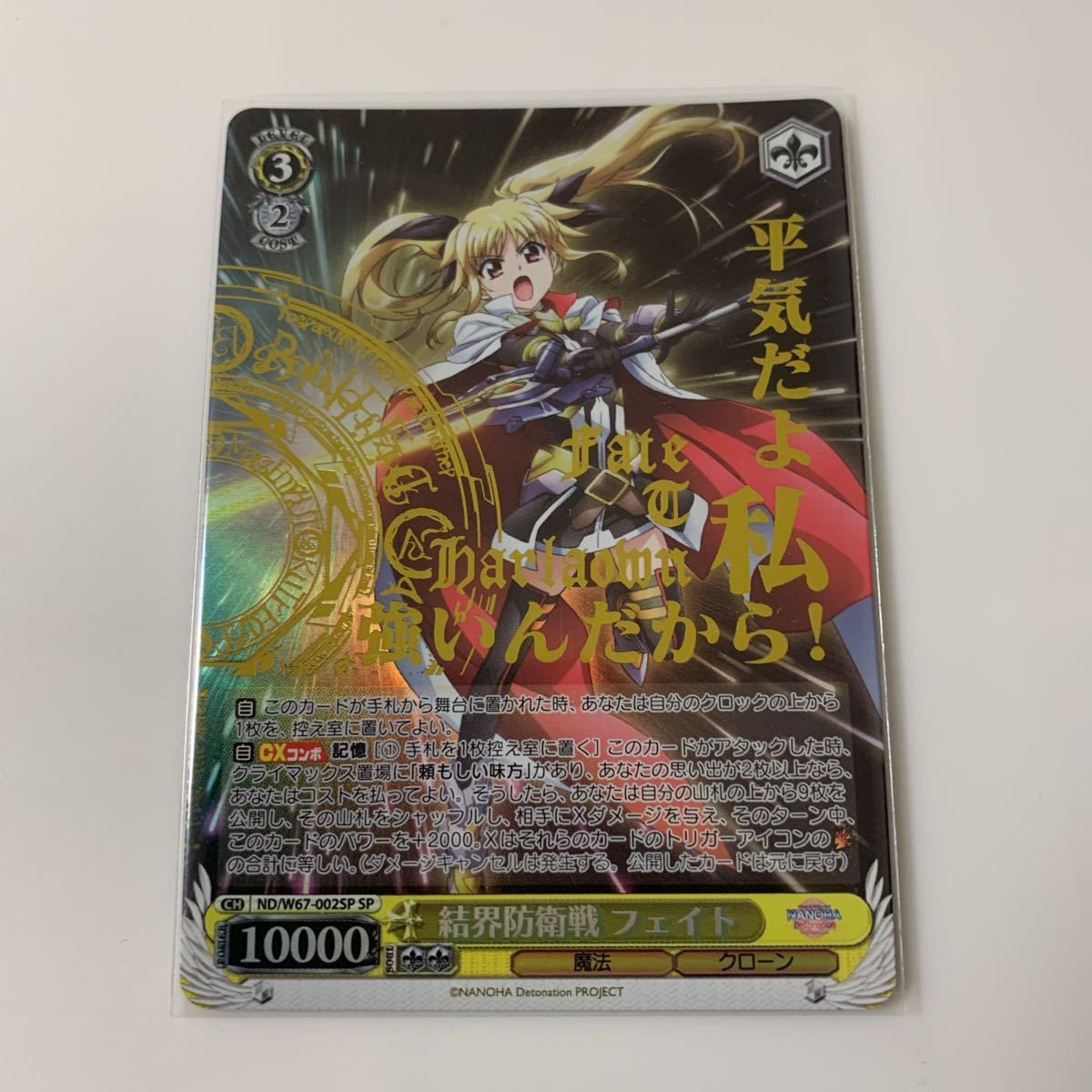 ヴァイスシュヴァルツ 結界防衛戦 フェイト SP