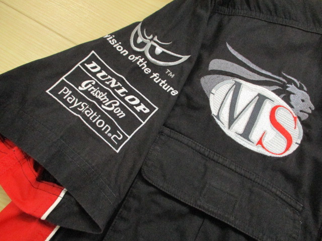 ２１１６●美品● ａｐｒｉｌｉａ　ｒａｃｉｎｇ＜バイクウェアー　半袖シャツ＞Ｌ●abc