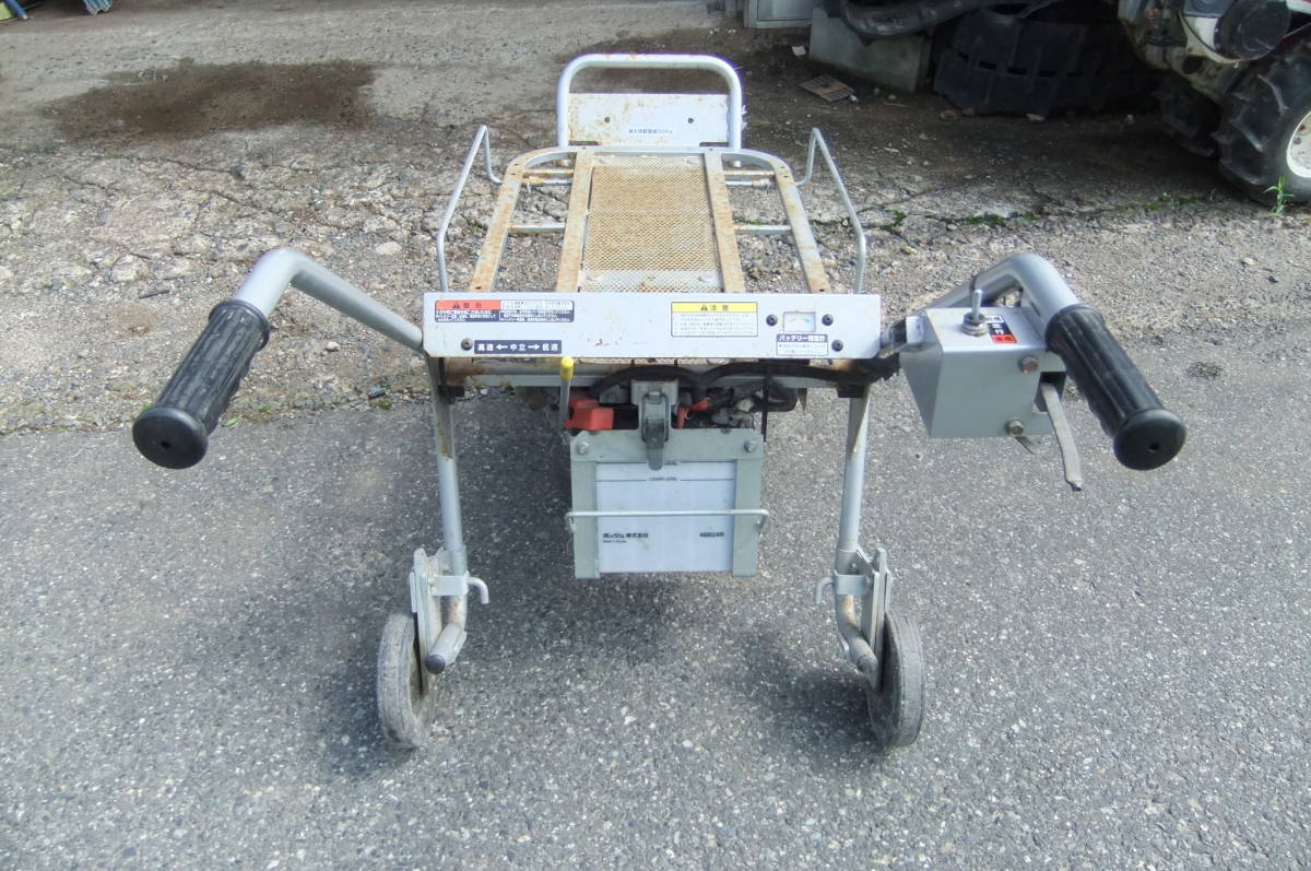 バッテリー新品交換！三菱 運搬車 MKI-80 クローラ バッテリー 電動車 