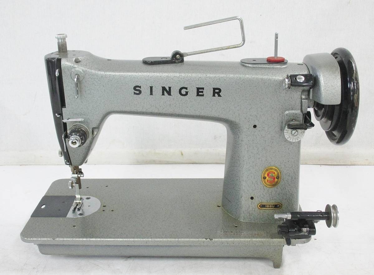 13 08-187866-22 SINGER シンガー 工業用 職業用 ミシン 188U レトロ ハンドクラフト 大08