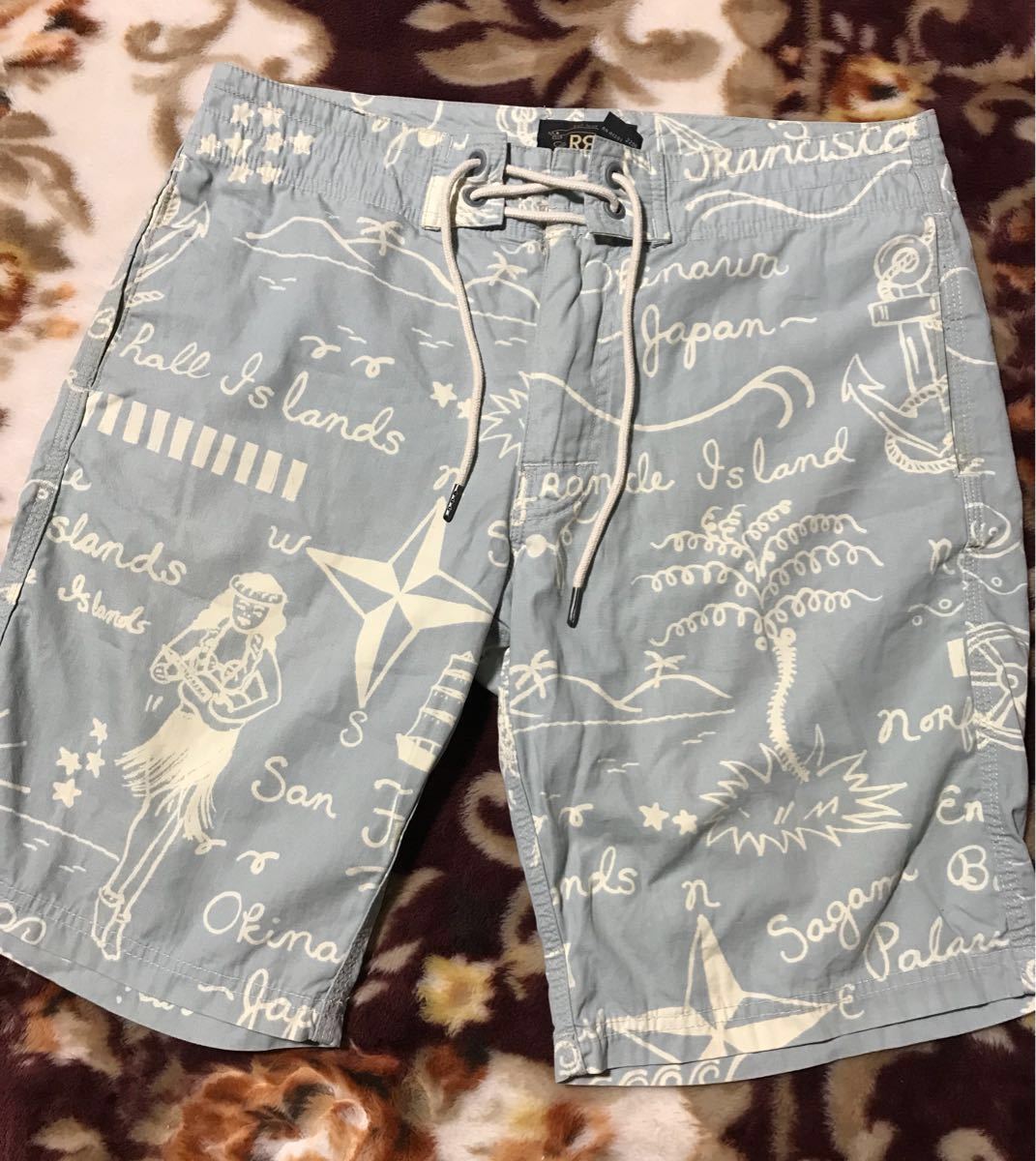 RRL ダブルアールエル デニム ステッチ ハーフパンツ 33の通販はau PAY