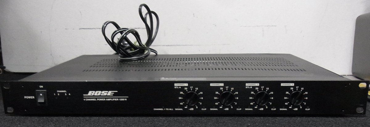 【希少/音出しok】BOSE 1200Ⅵ ボーズ 業務用 パワーアンプ ♪BOSE 1200VI ボーズ パワーアンプ ②♪ ボーズ パワーアンプ Bose