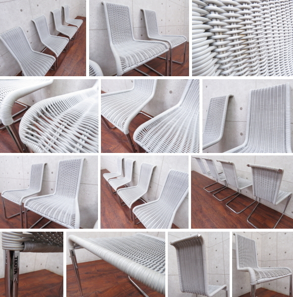 Tecta B20 ナチュラルラタン風ダイニングチェア3脚セット Tecta B20 ナチュラルラタン風ダイニングチェア3脚セット Tecta B20