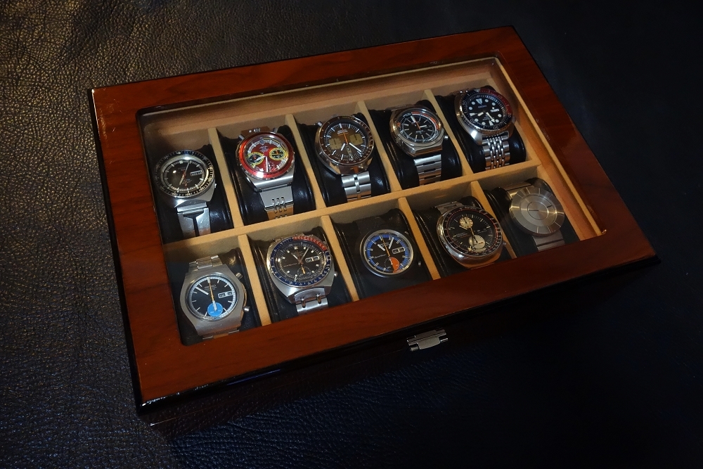 腕時計ケース 高品質本牛革製クッション 木製 10本収納 コレクション ディスプレイ ボックス 黒 ウォッチケース 新品 アンティーク レザー 腕時計ケース 木製 ケース 収納 おしゃれ 時計