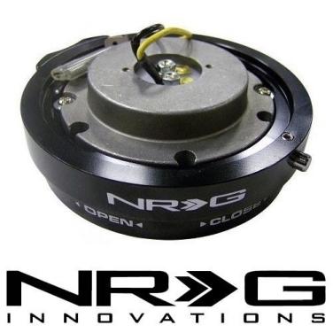 本物！NRG クイックリリース ブラック 薄型 SRK-400BK THIN ステアリング ハンドル ボス ワークスベル スパルコ モモ ナルディ OMP