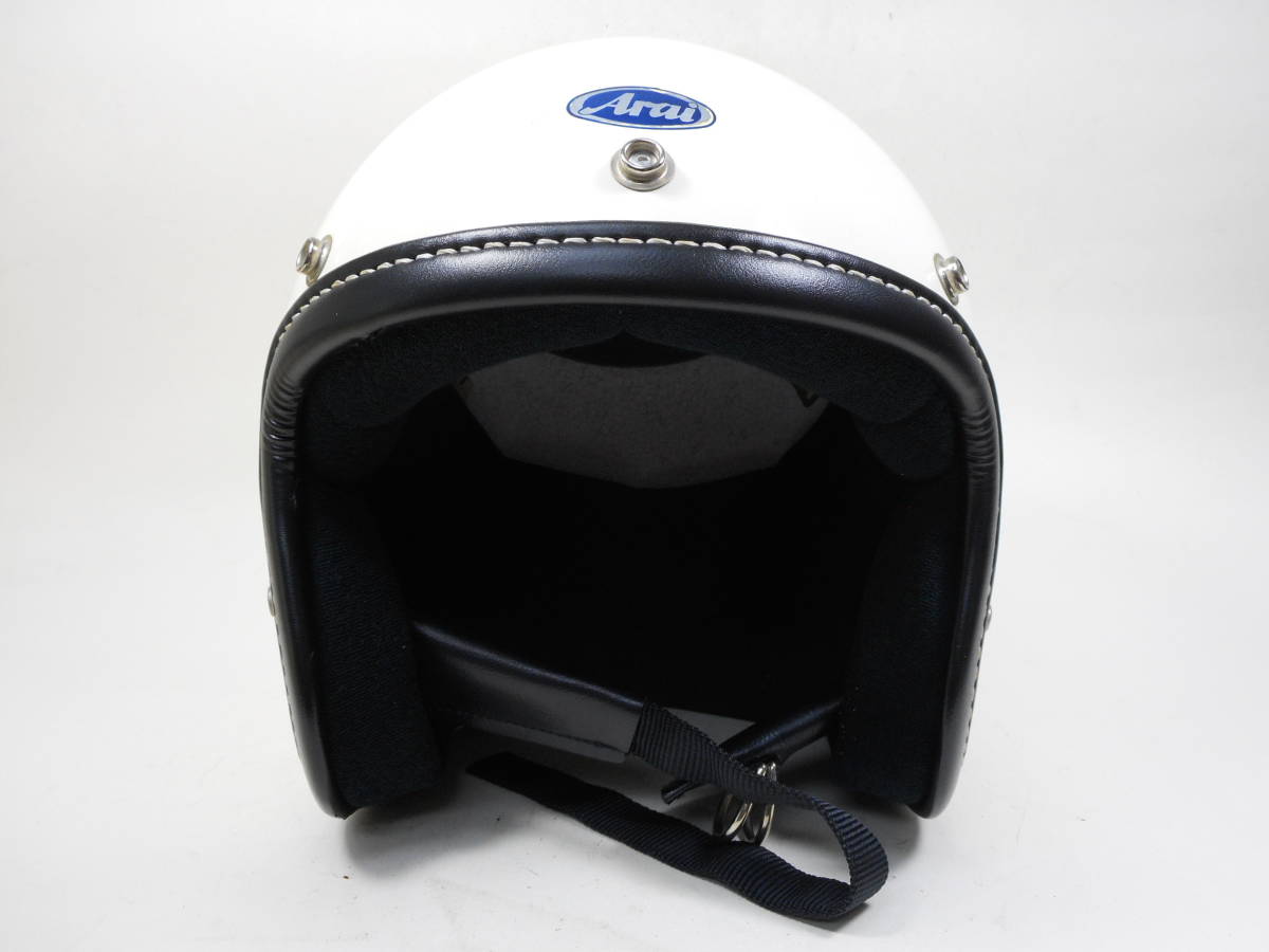 70s HA / ARAI S-70 ヒロタケ アライ 白 ジェットヘルメット 目深☆ 70 