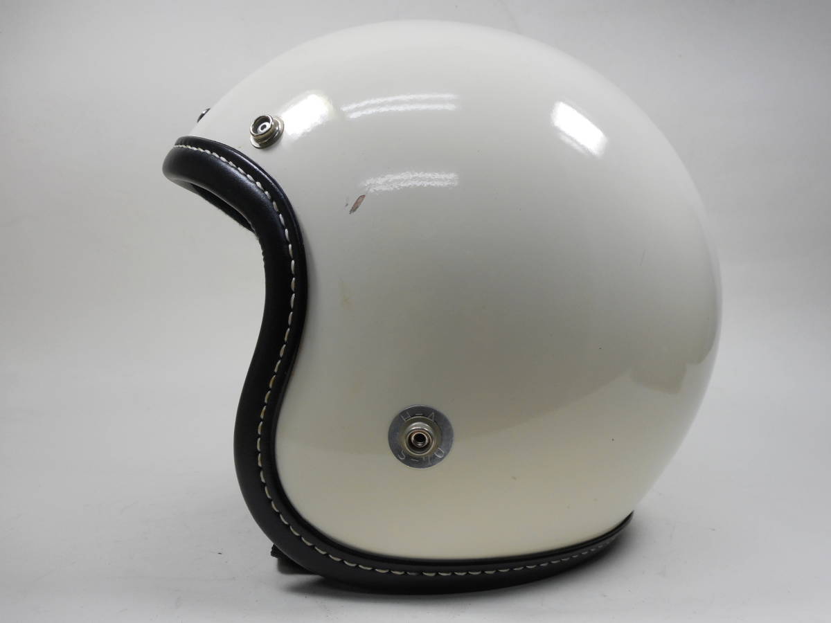70s HA / ARAI S-70 ヒロタケ アライ 白 ジェットヘルメット 目深☆ 70 