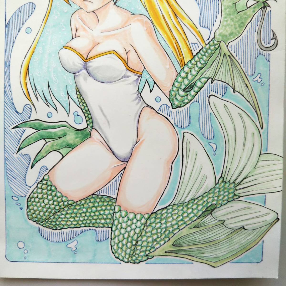 手描きイラスト オリジナル 人魚姫 な女の子 手描きイラスト 売買されたオークション情報 Yahooの商品情報をアーカイブ公開 オークファン Aucfan Com