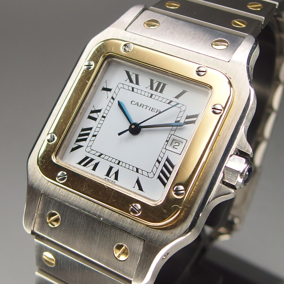 超 Cartier カルティエ Santos De Cartier Galbee サントス ガルべ K18ygxss 自動巻き スクエア デイト メンズ 腕時計 サントスドゥカルティエ 売買されたオークション情報 Yahooの商品情報をアーカイブ公開 オークファン Aucfan Com