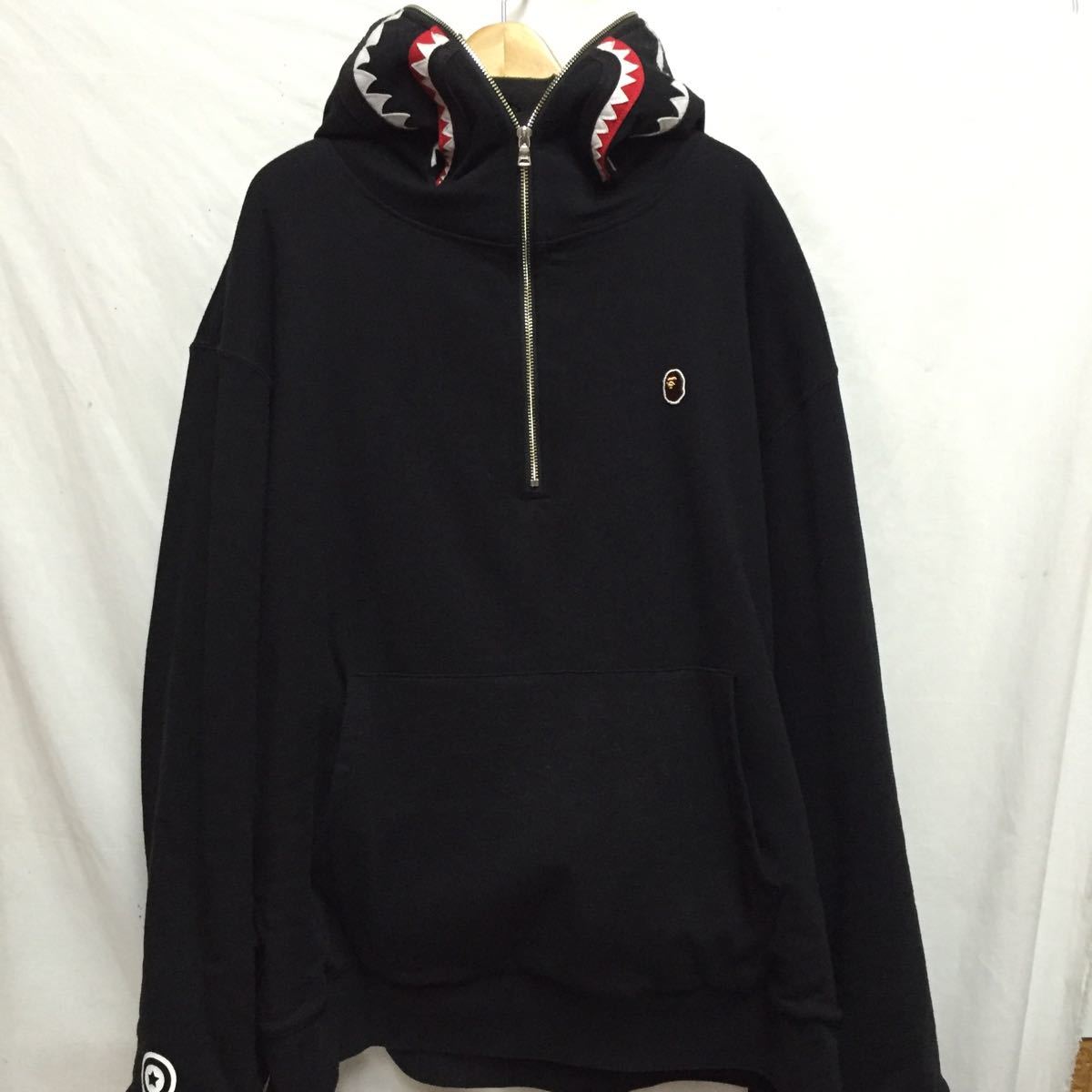 APE エイプ シャークパーカー ボア プルオーバーサイズXL A BATHING 