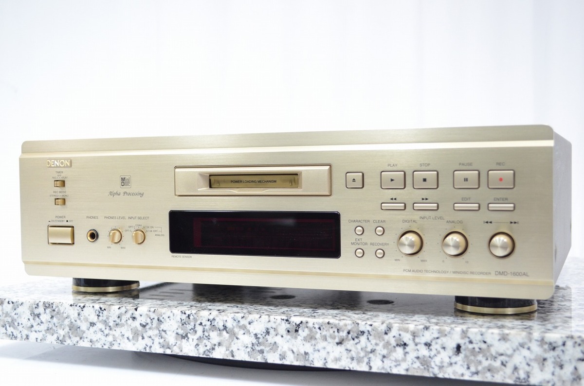 DMD-1600AL デノン DENON MDデッキ □TG0909 通電OKMDプレーヤー