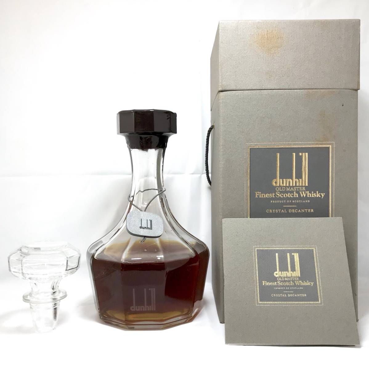 ダンヒル オールドマスター クリスタル デキャンタ dunhill OLD MASTER 750ml 43% 替栓 箱付 ウイスキー スコッチ 未開栓(スコッチ)｜売買されたオークション情報、yahooの商品情報をアーカイブ公開 - スコッチ