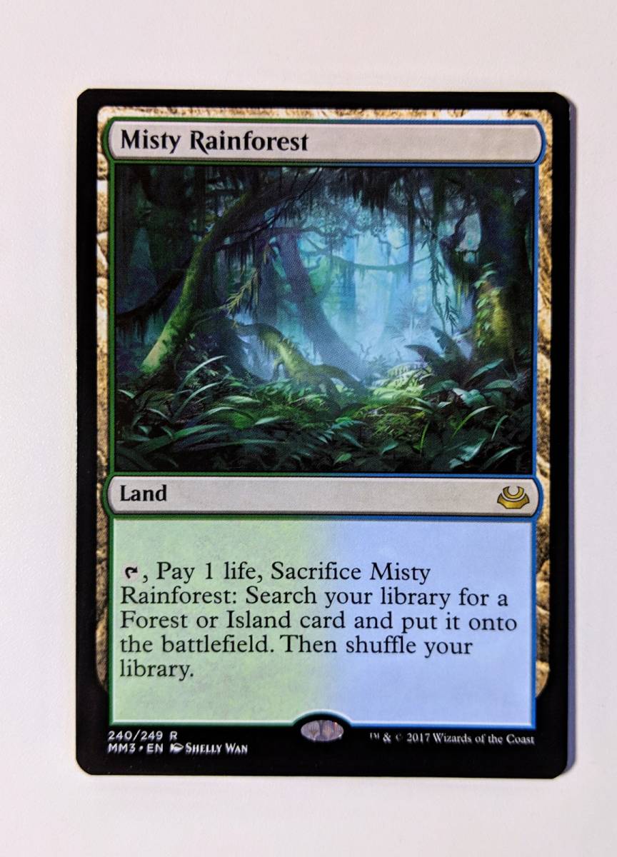 MTG 霧深い雨林/Misty Rainforest 英語版（MM3） 1枚 Rainforest 霧
