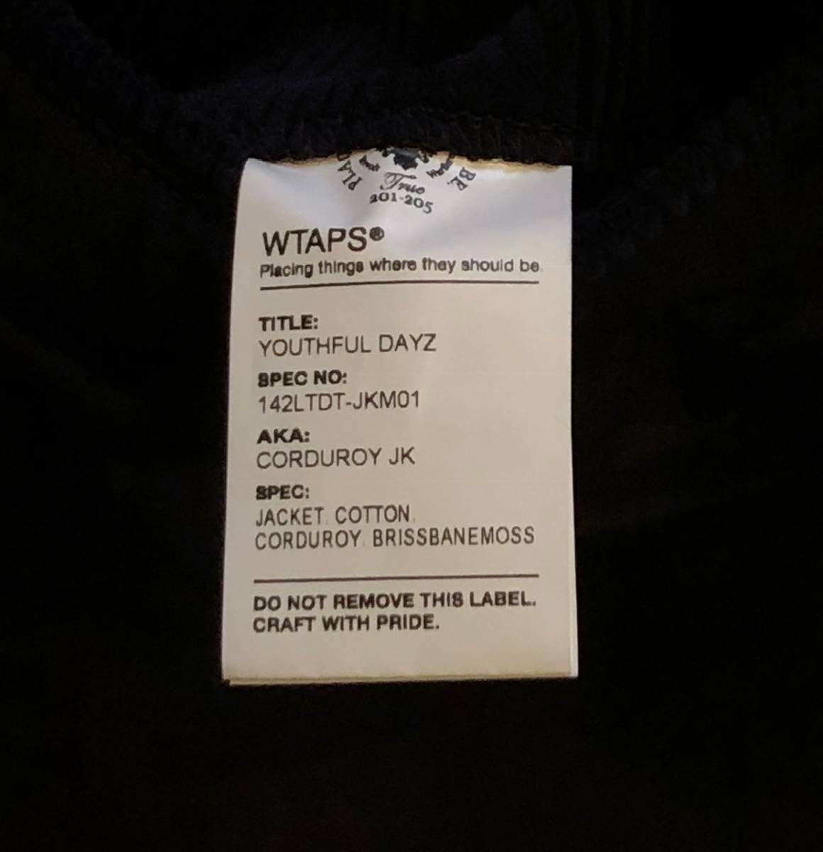 1円スタート！ キムタク着 超希少☆ WTAPS 14AW コーデュロイ