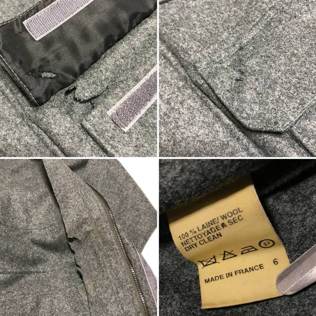 訳アリ フランス製★A.P.C. アーペーセー★ウール ミリタリーコート riri M-65 ジャケット ブルゾン ジップアップ グレー size S アーペーセー A.P.C. マフラー ｜A.P.C. | アーペーセー日本公式オンライン