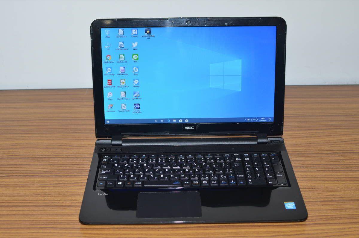 最新Windows10+office NEC LS150/S Celeron 2957U/4GB/WEBカメラ/USB3.0/Bluetooth/15.6インチ/HDMI/便利なソフト多数 最新Windows10+office NEC LS150/S Celeron 2957U/4GB/WEBカメラ/USB3